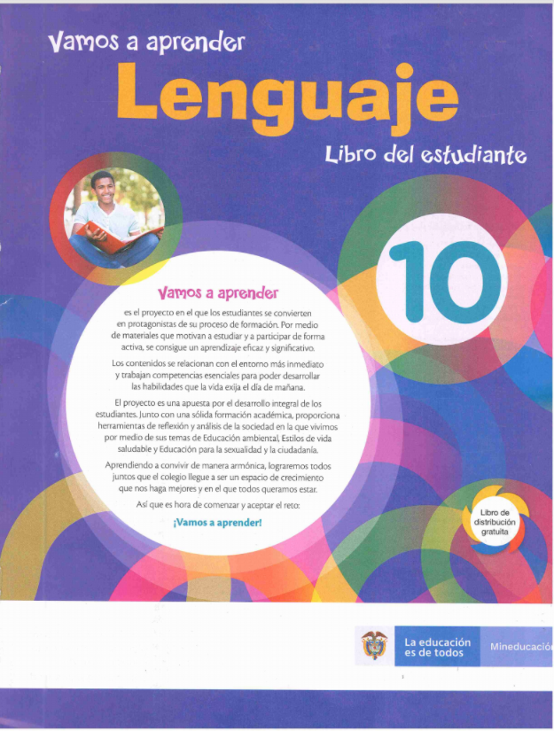 Vamos a aprender Lenguaje Libro del estudiante 10 Resuelto Respuestas